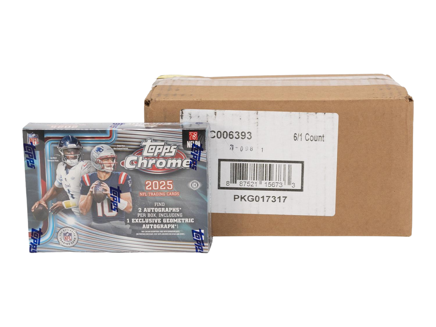 2025 Topps Chrome Football Delight 6-Box Case