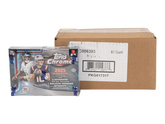2025 Topps Chrome Football Delight 6-Box Case